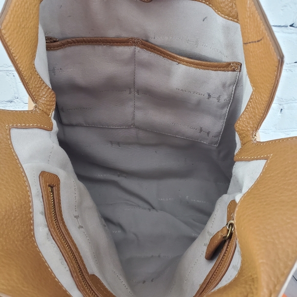 Halston Heritage brown leather bag - Picture 3 of 5